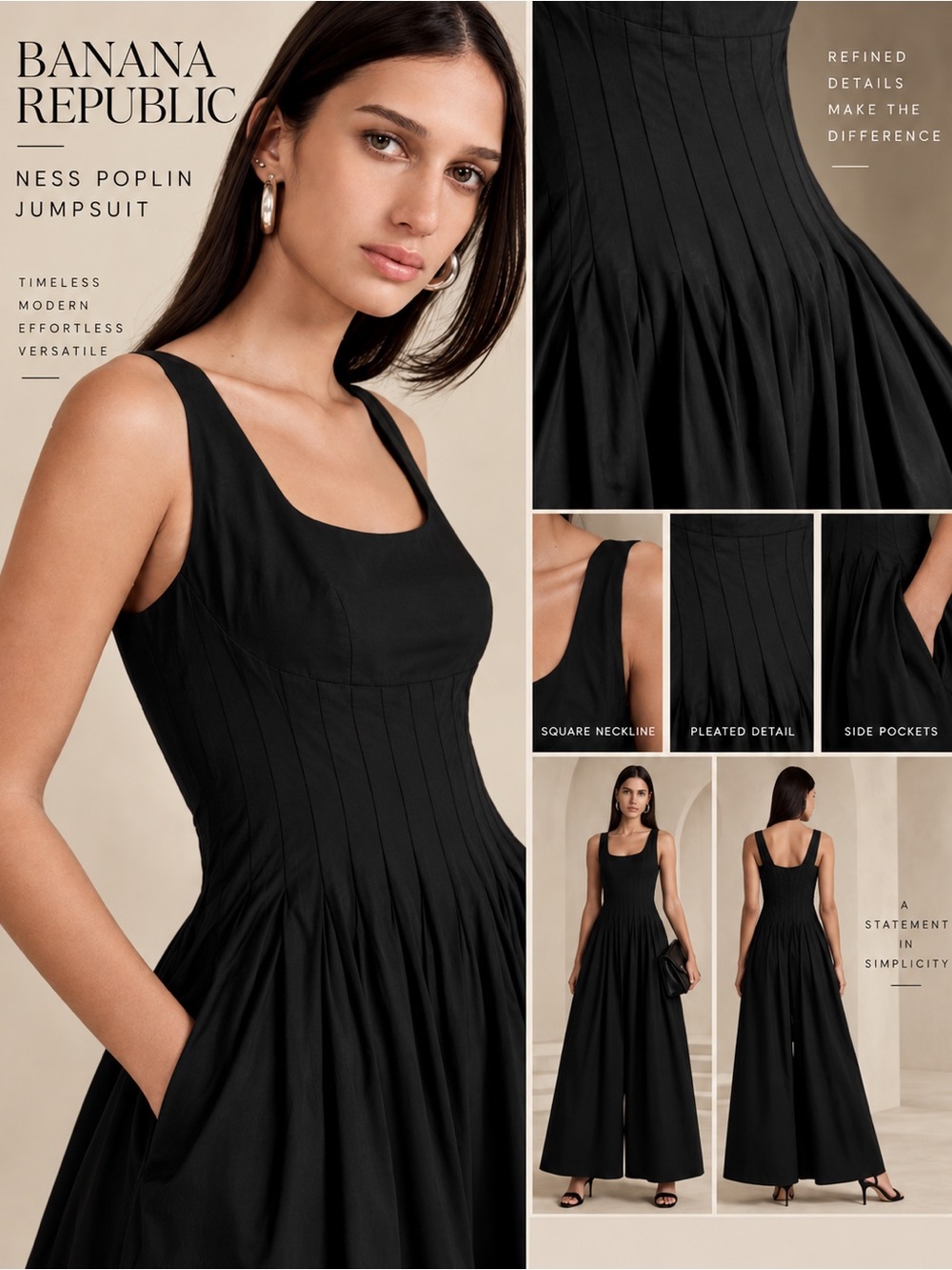 Banana Republic | Ness Poplin Jumpsuit